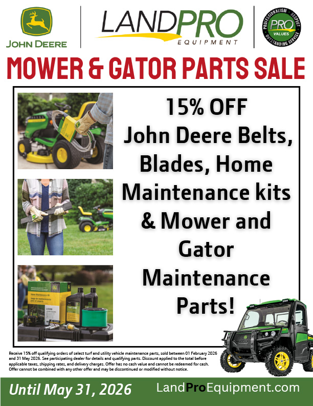 MOWER AND GATOR PARTS SALE | 