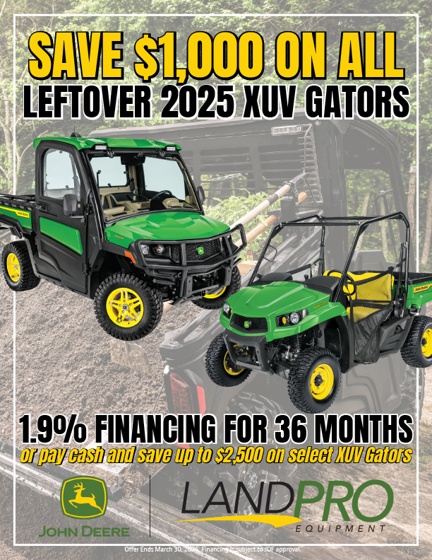 SAVE $1,000 ON ALL LEFTOVER 2025 XUV GATORS | 1.9% Financing for 36 Months