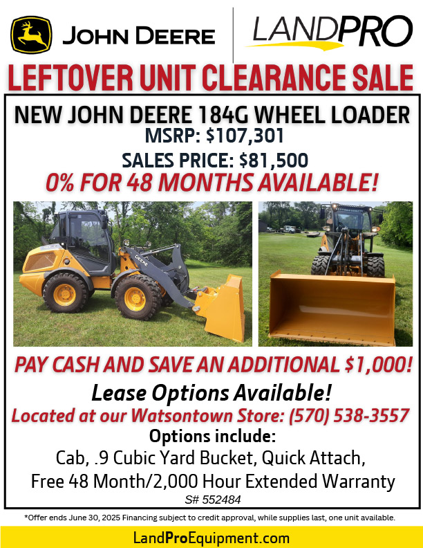 LEFTOVER UNIT CLEARANCE SALE | 184G Wheel Loader