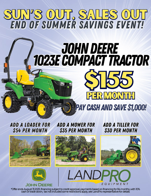 SUN'S OUT, SALES OUT - 1023E COMPACT TRACTOR | 