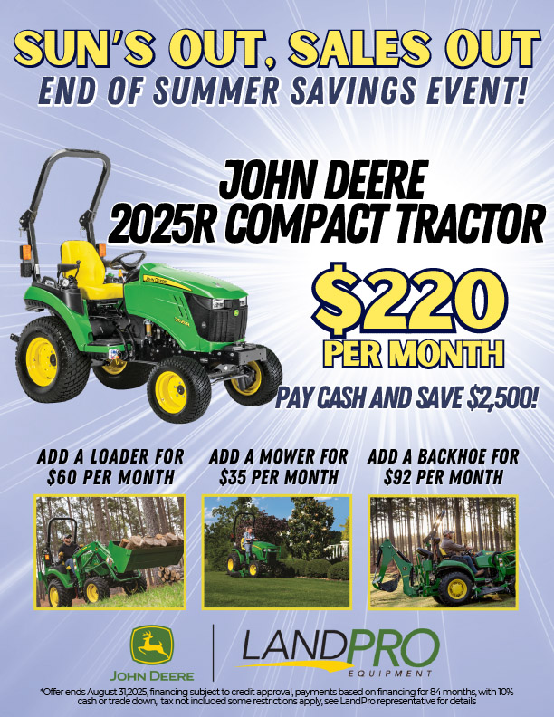 SUN'S OUT, SALES OUT - 2025R COMPACT TRACTOR | 
