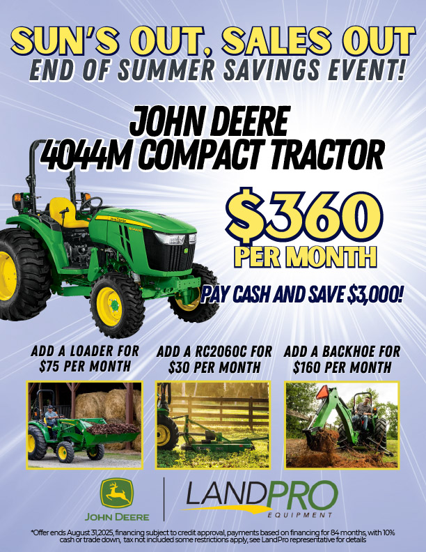 SUN'S OUT, SALES OUT - 4044M COMPACT TRACTOR | 