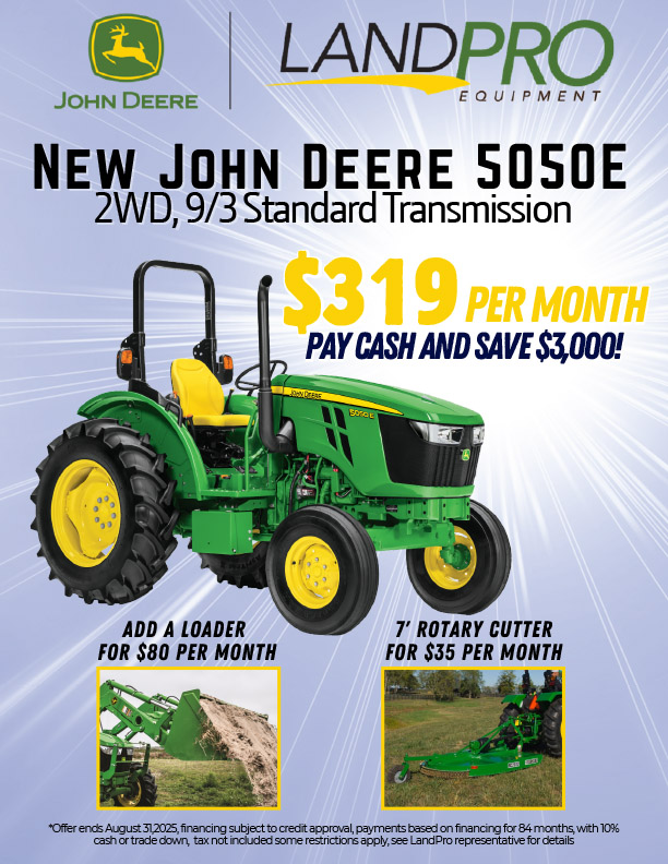 SUN'S OUT, SALES OUT - 5050E COMPACT TRACTOR | 