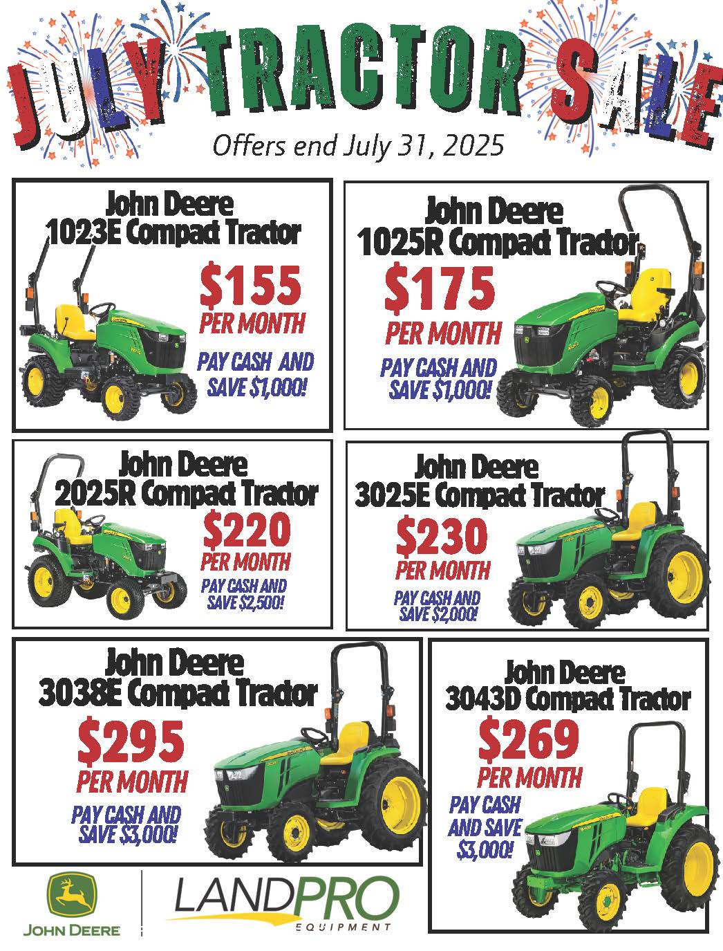 July Tractor Sale | 