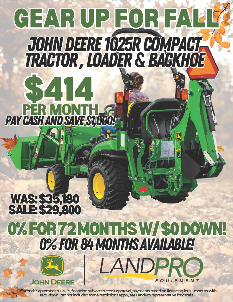 John Deere 1025R Compact Tractor, Loader & Backhoe | 