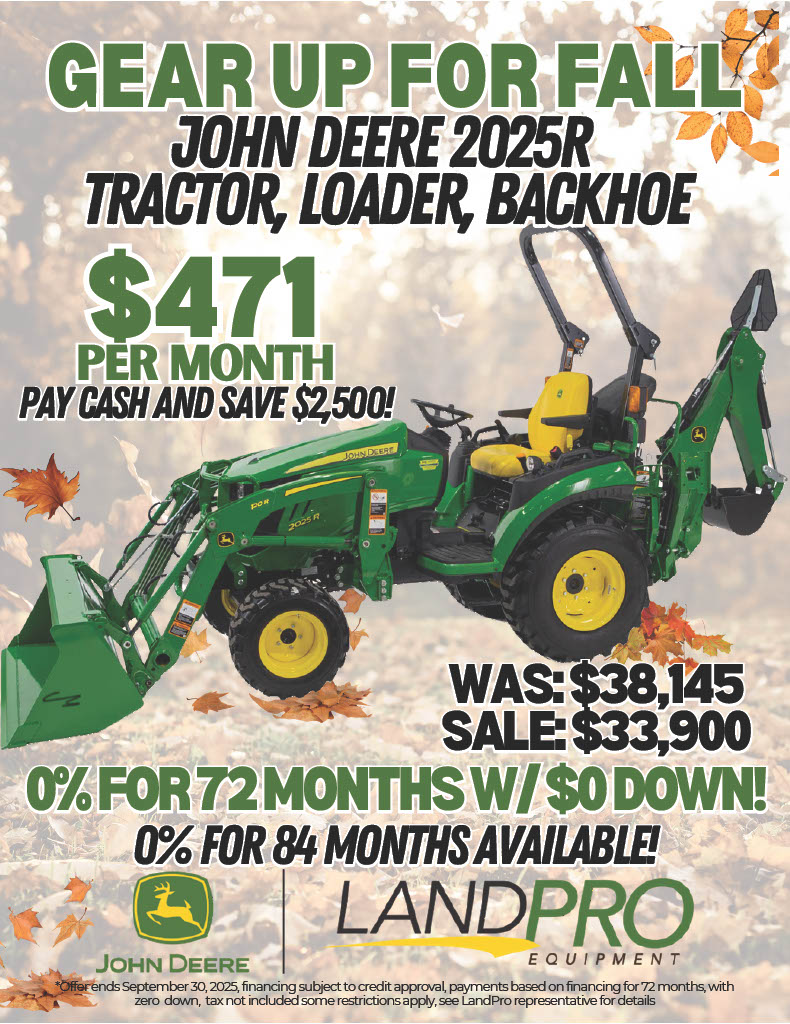 John Deere 2025R Tractor, Loader, Backhoe | 