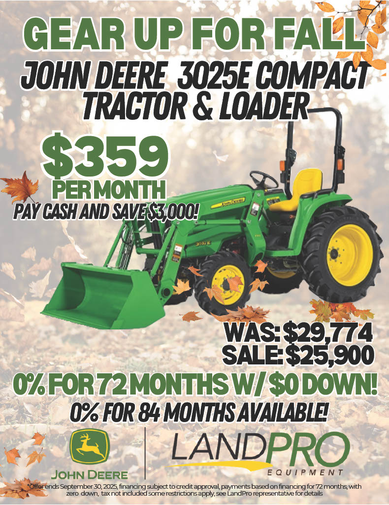 John Deere 3025E Compact Tractor & Loader | 