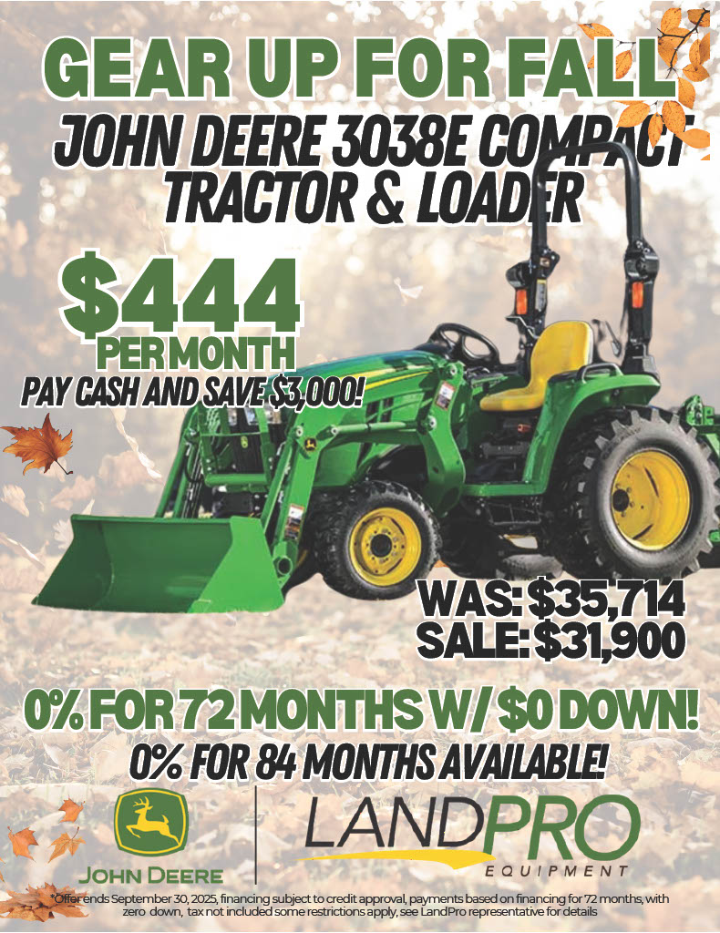 John Deere 3038E Compact Tractor & Loader | 