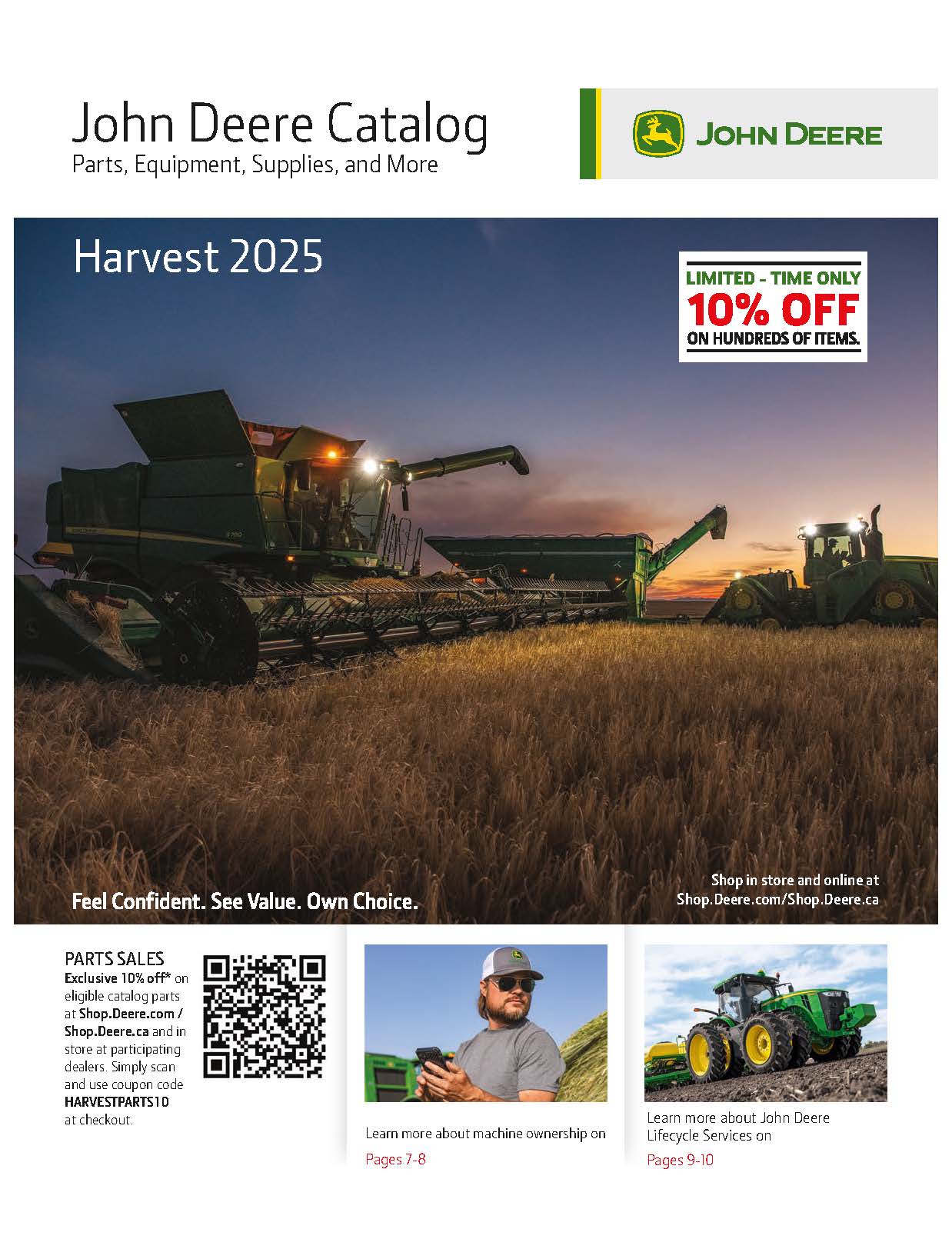 John Deere Parts Catalog Harvest 2025 | Parts, Equipment, Supplies, and More