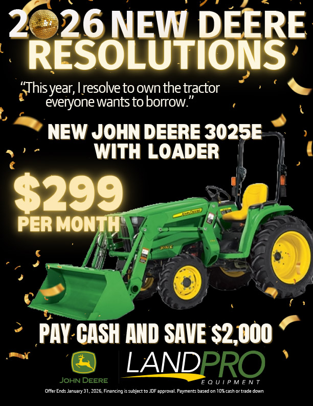 3025E SALE | 2026 NEW DEERE RESOLUTIONS 3025E SALE | 2026 NEW DEERE RESOLUTIONS
