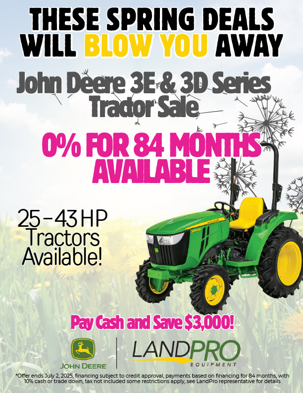 John Deere 3E & 3D Series Tractor Sale | THESE SPRING DEALS WILL BLOW YOU AWAY