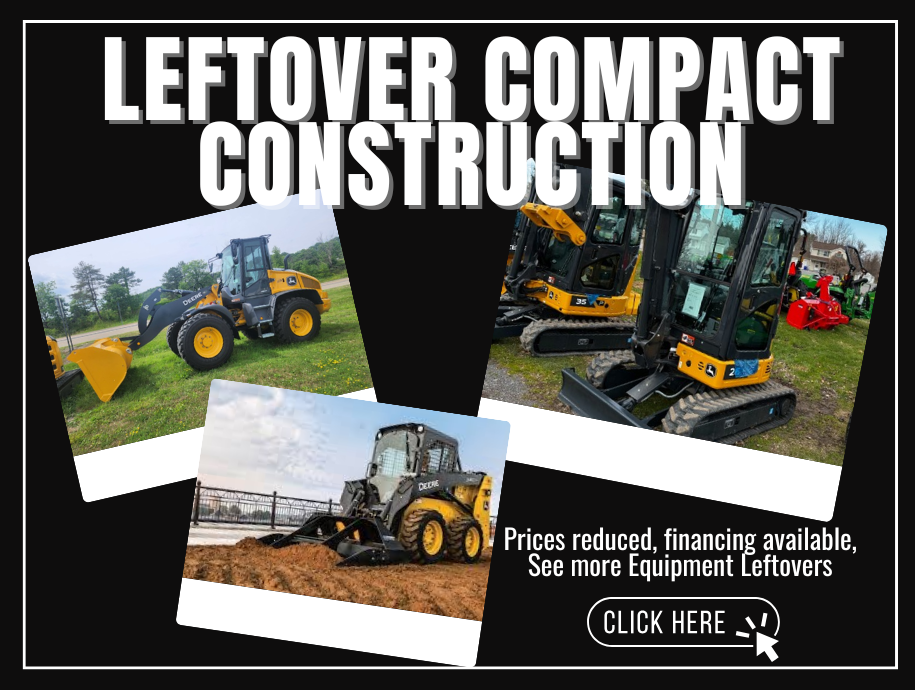 Leftover Compact Construction | Prices reduced, financing available, See more Equipment Leftovers
