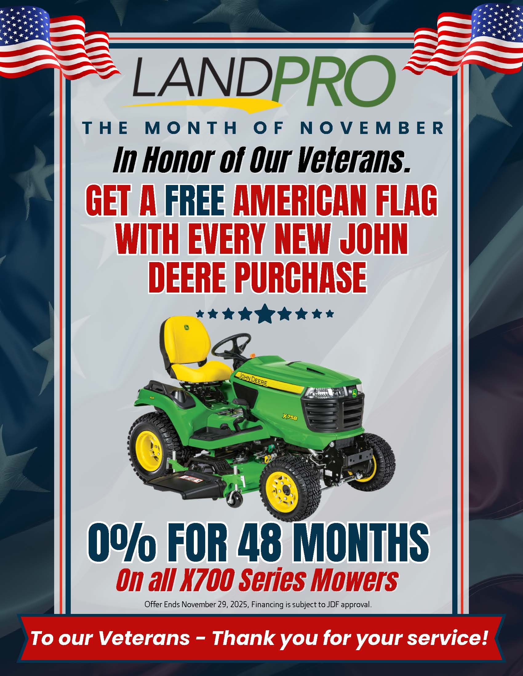0% For 48 Months | On all x700 series mowers 0% For 48 Months | On all x700 series mowers