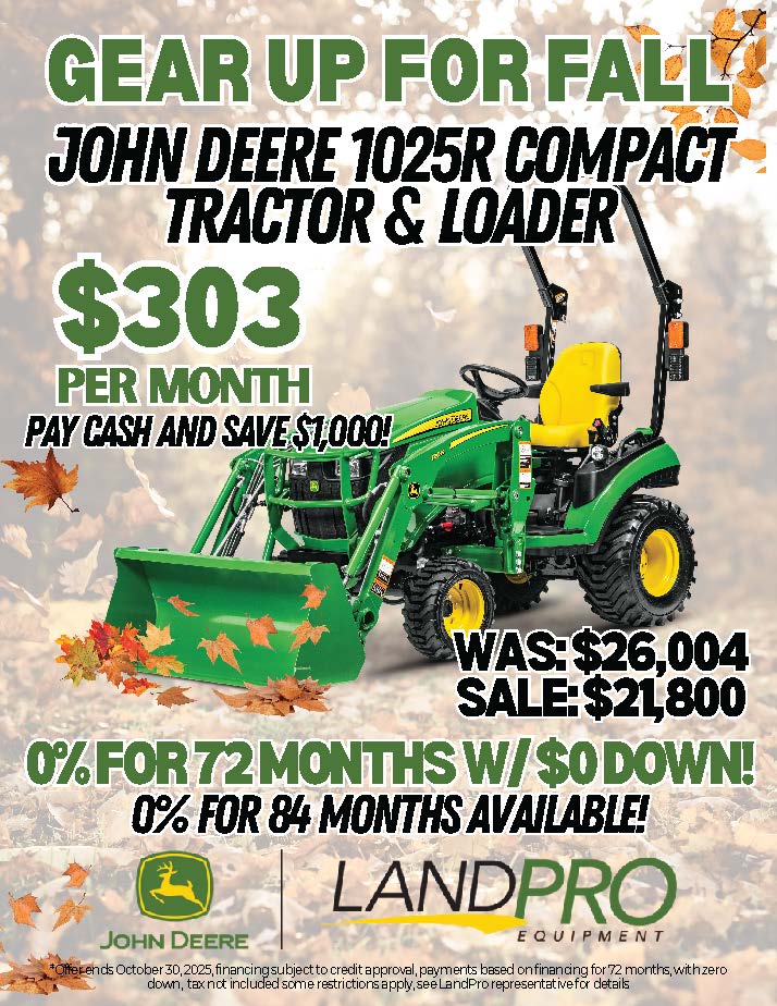 John Deere 1025R Compact Tractor & Loader | 