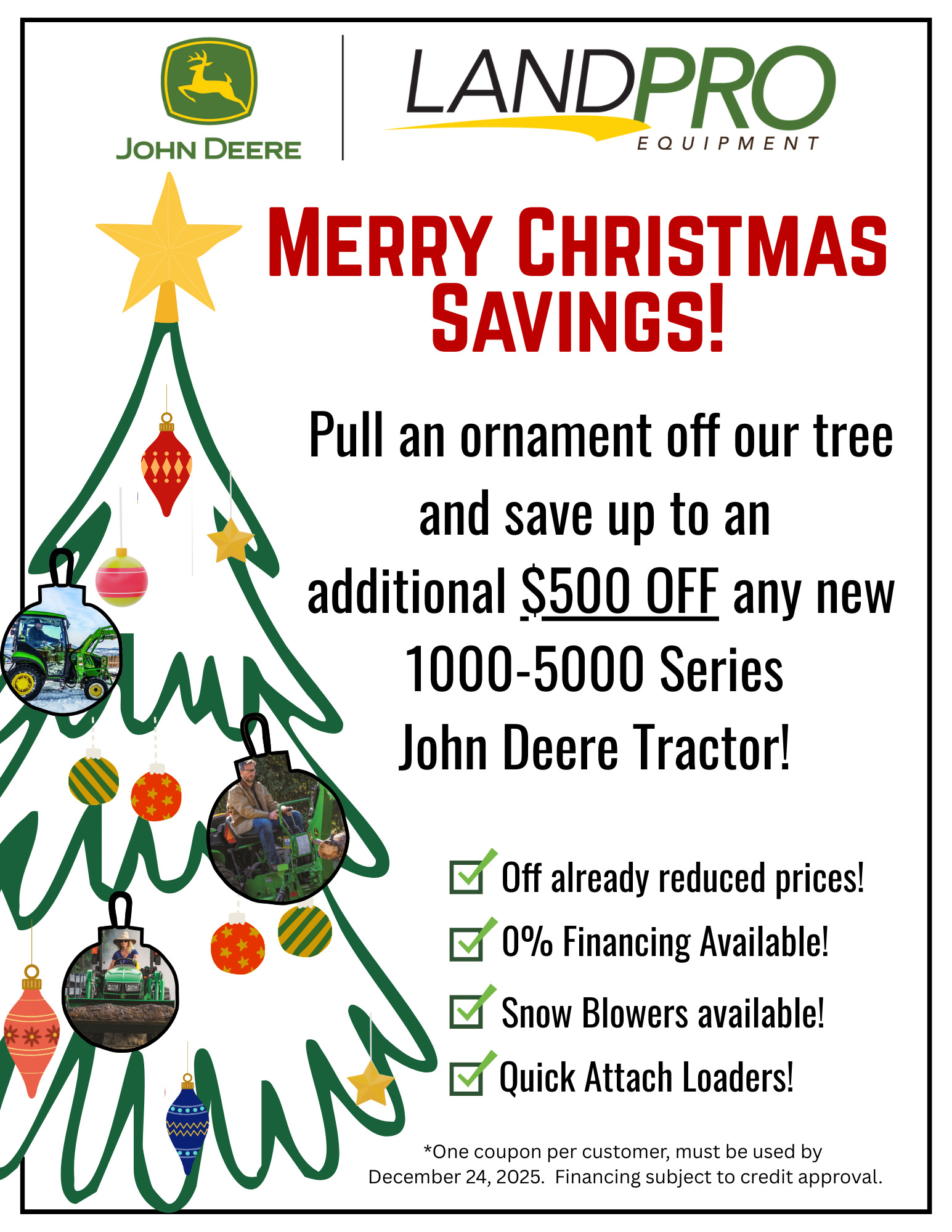 Save Even More on your Very Merry Christmas Compact Tractor! | 