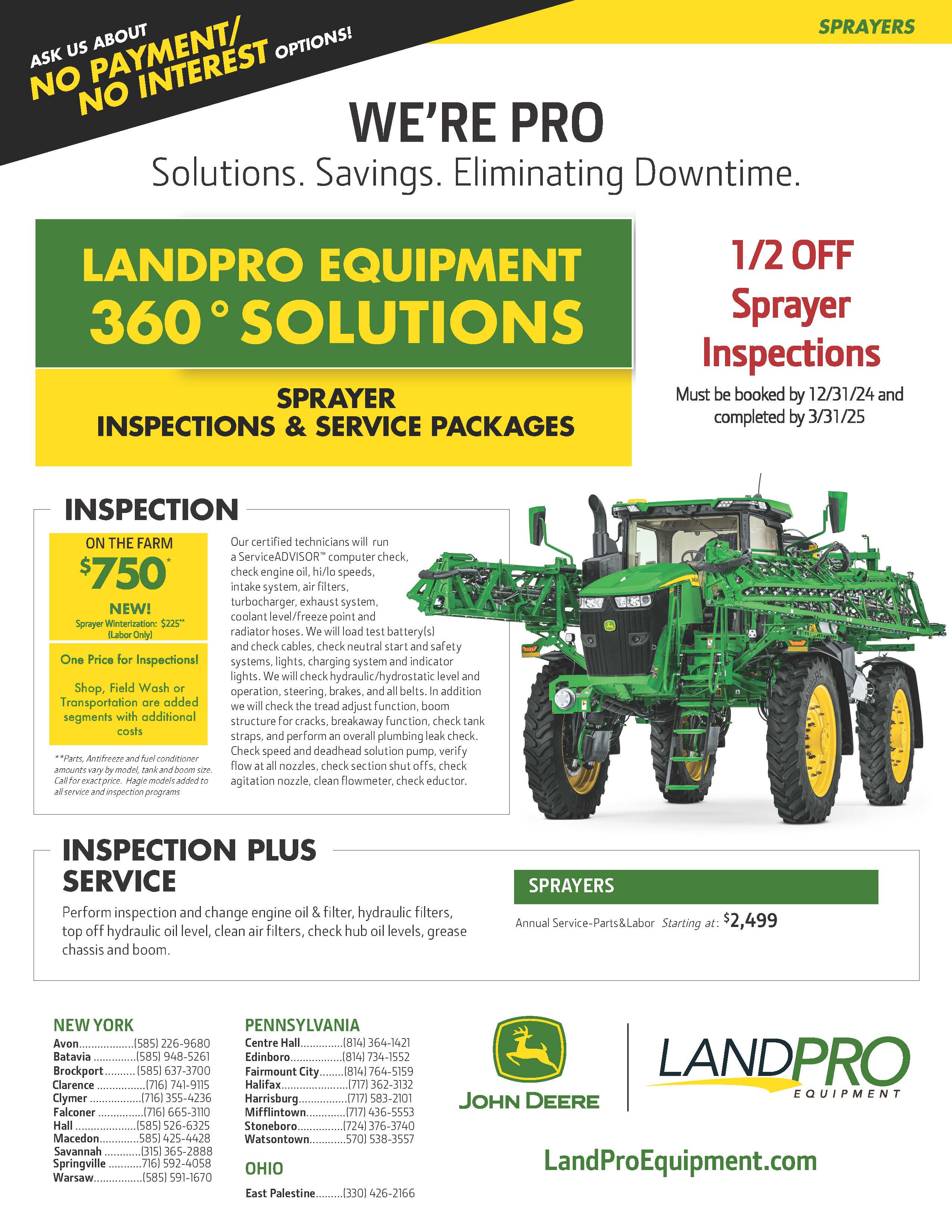 Sprayer Inspections