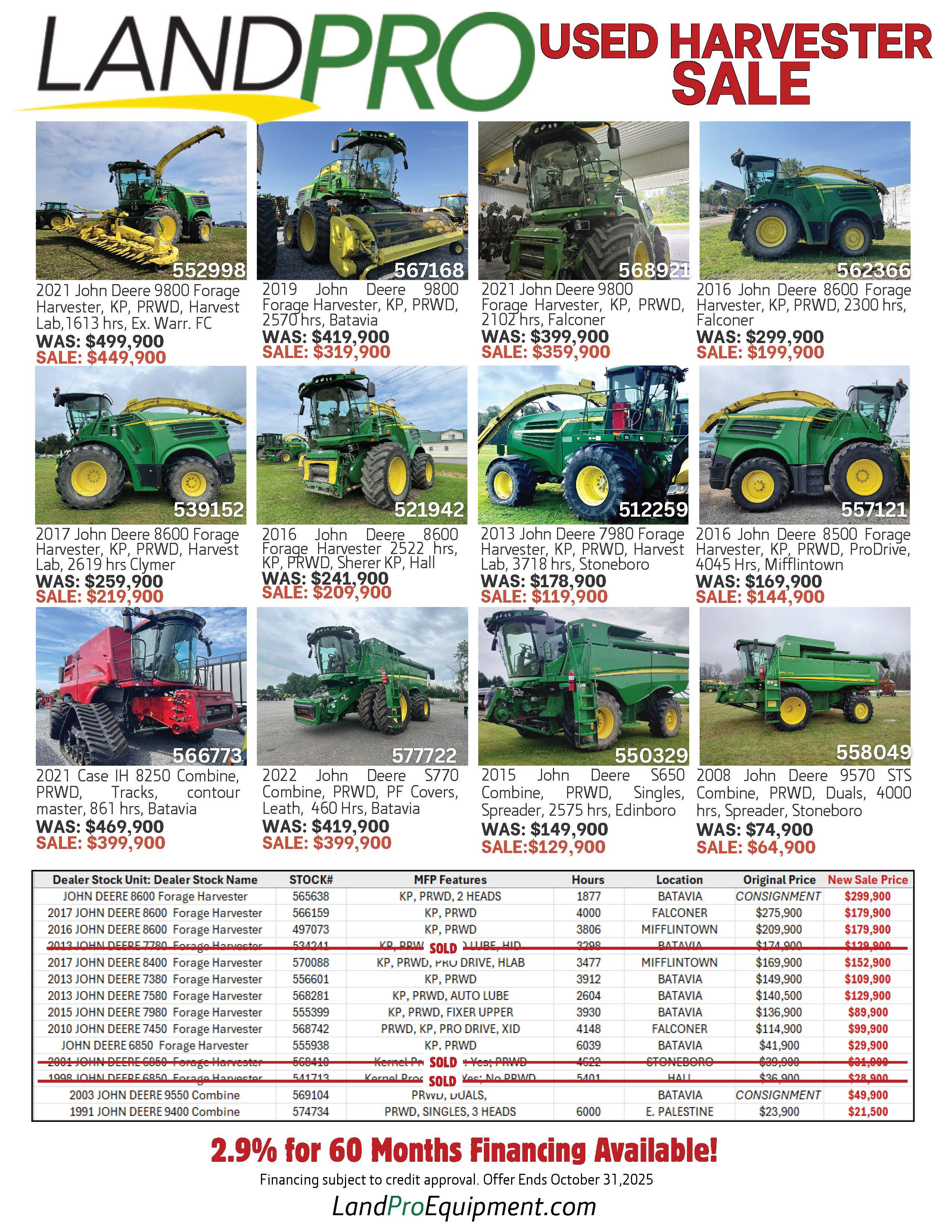 Used Harvester Sale | 