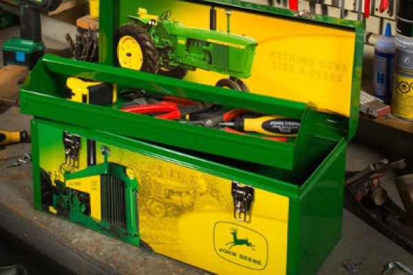 john deere toy tool box