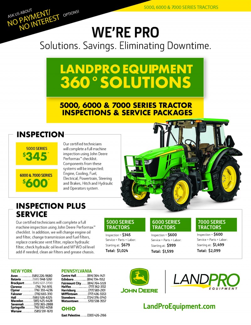 5000 6000 7000 series tractors inspections